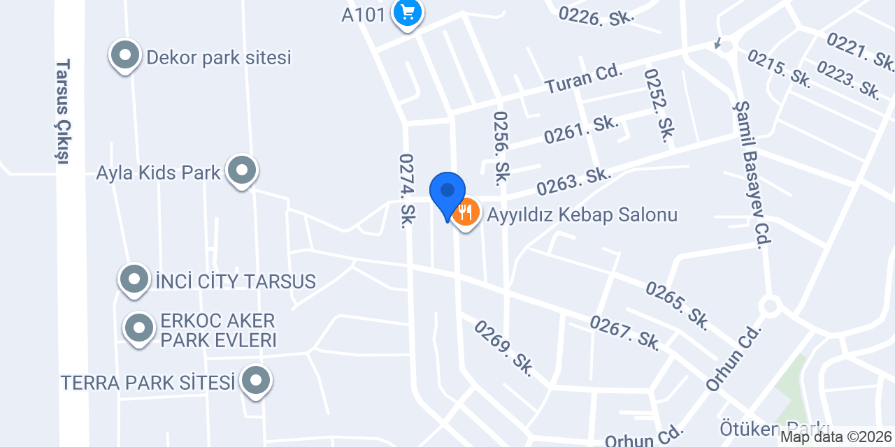 Miraç Cafe konumu