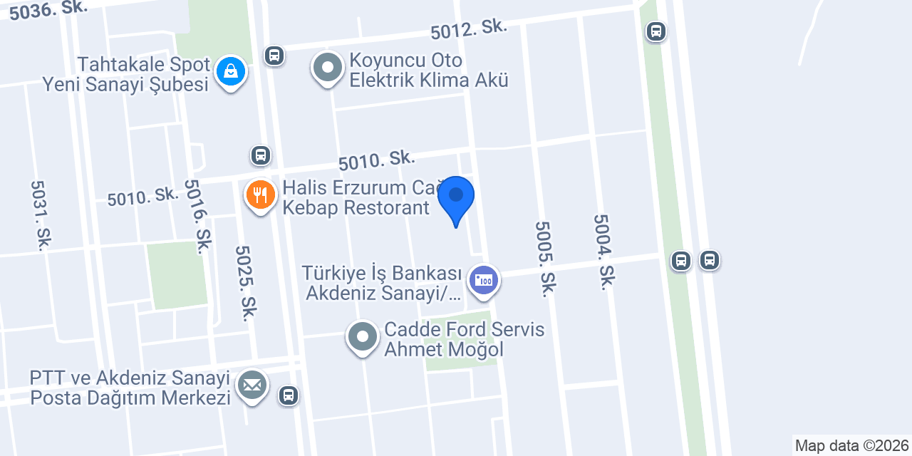 Uğur Otomotiv Antalya konumu