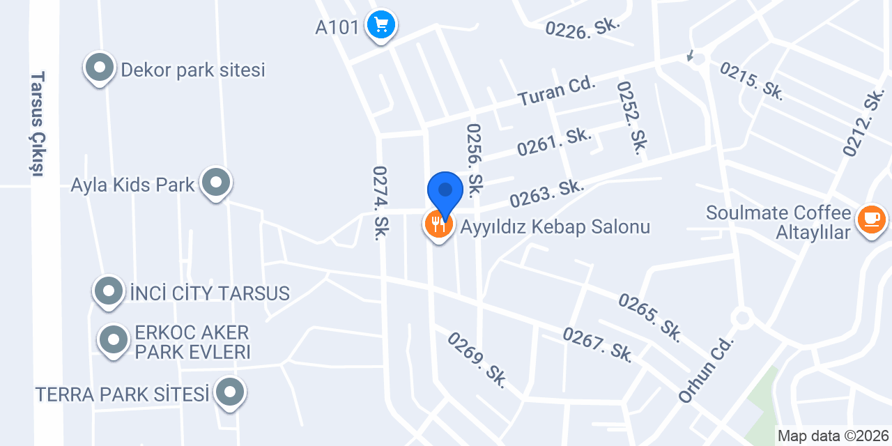 Tarsus Türkçe Özel Ders - Tuğba Hoca konumu