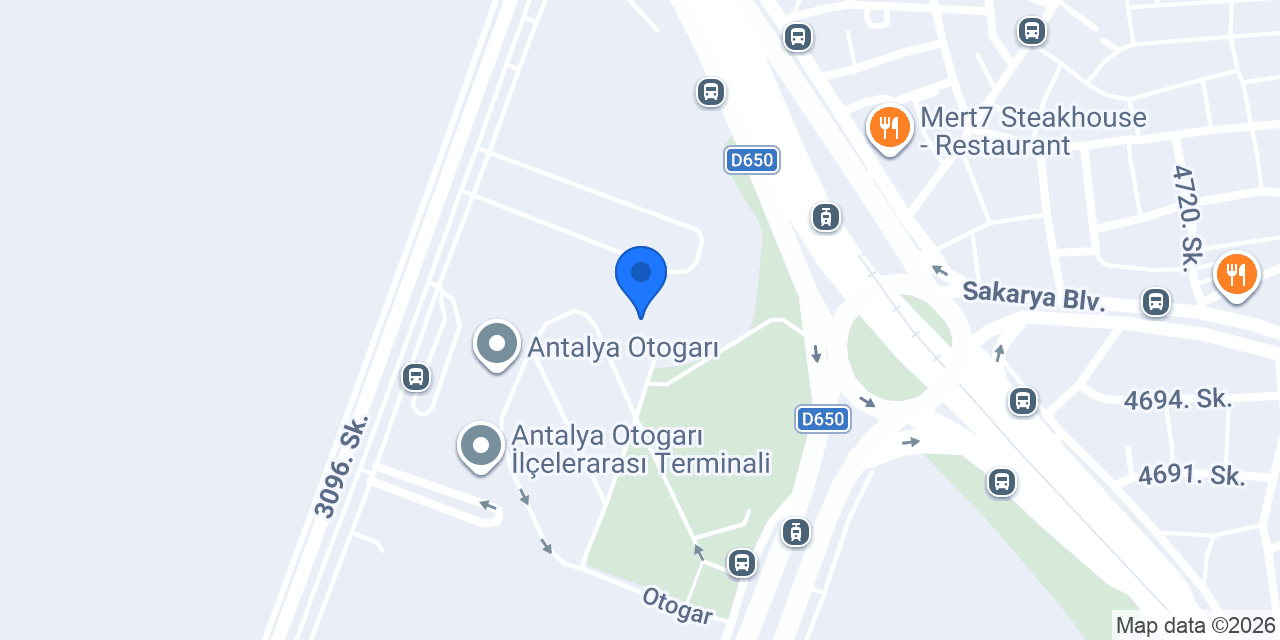 Hatay Öztur Turizm konumu
