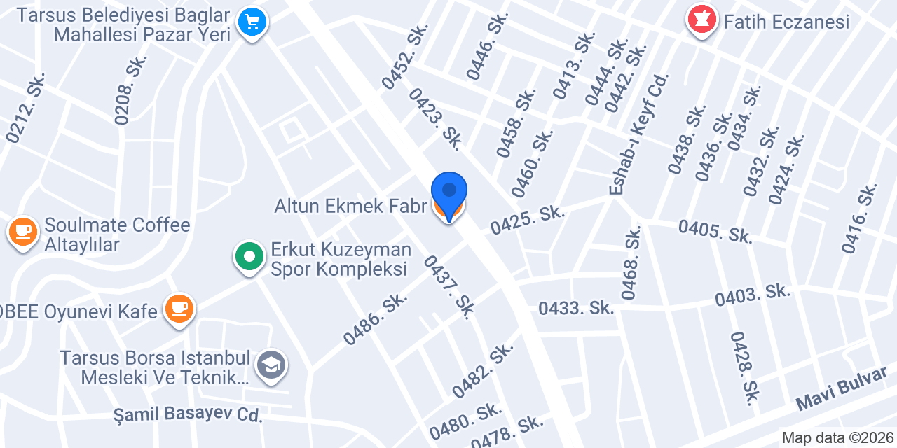 Altun Ekmek Fabr. konumu