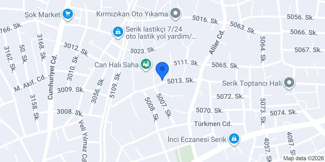 Serik Engelliler Yardımlaşma Ve Dayanışma Derneği konumu