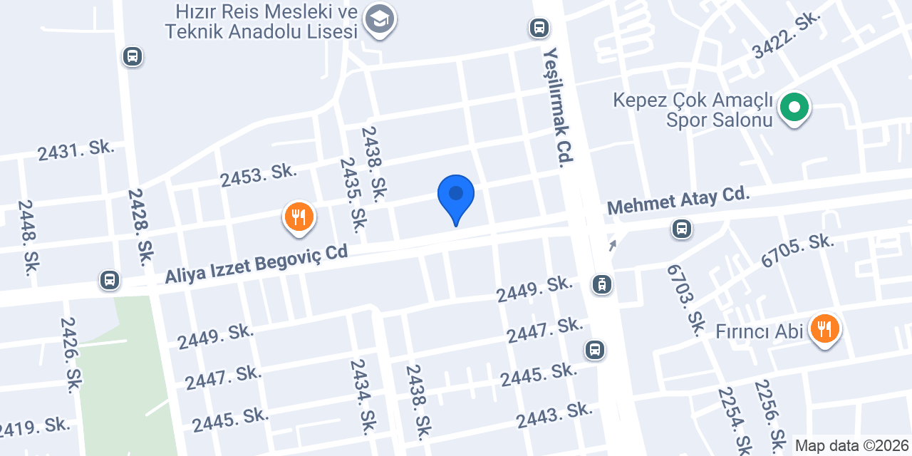 Inci Emlak konumu