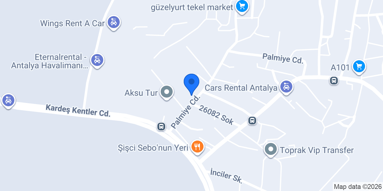 Carset Rent A Car konumu