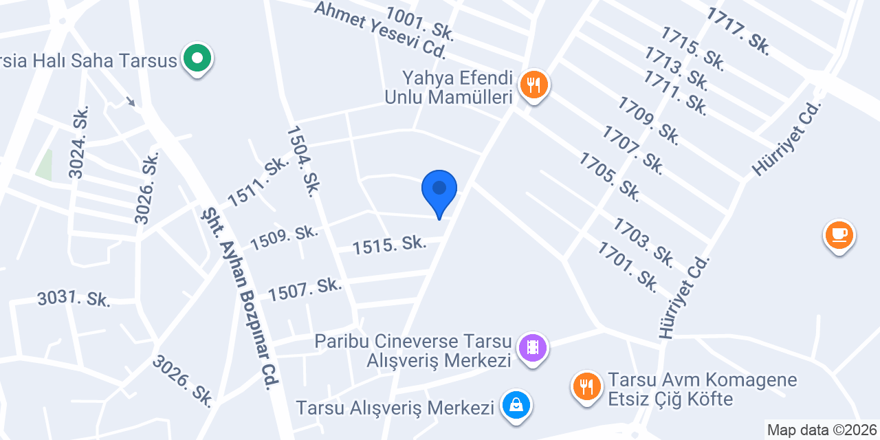 Tarsus Üç Kalem Eğitim Kurumları konumu