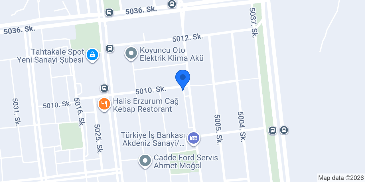 Opcar Opel & Chevrolet Servis ve Yedek Parça konumu