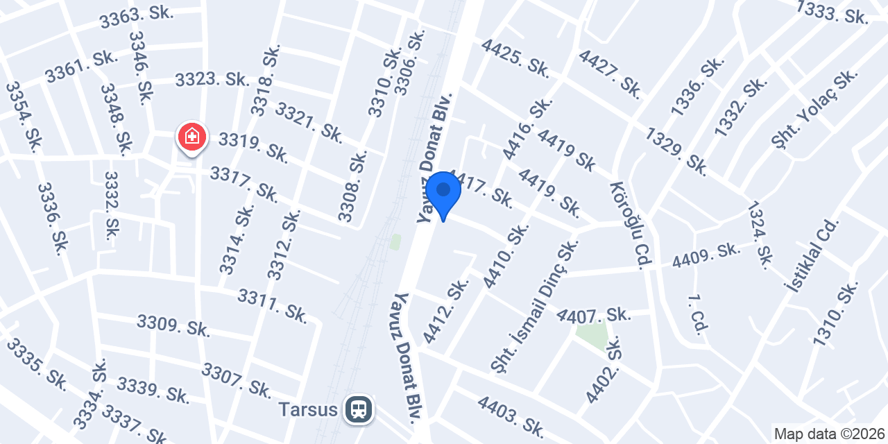 Tarsus pasta evi konumu