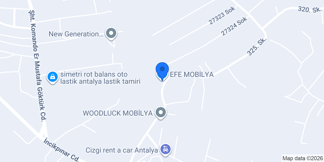 EFE MOBİLYA konumu
