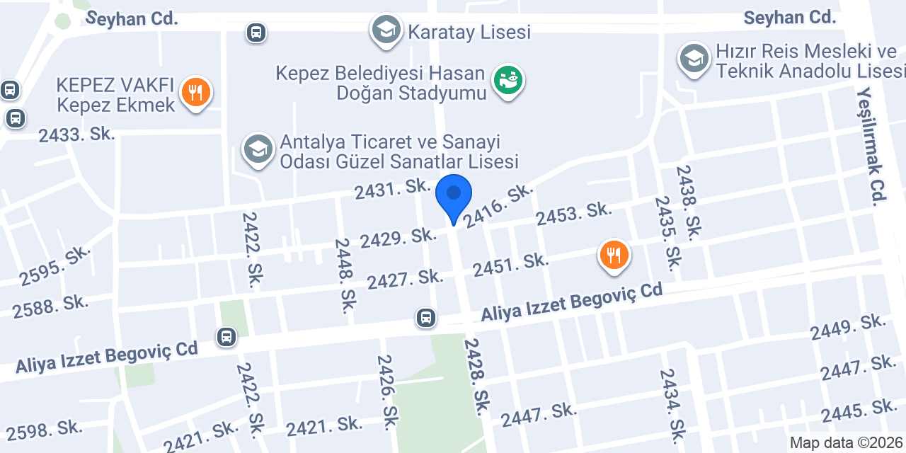 Karatay Taksi konumu