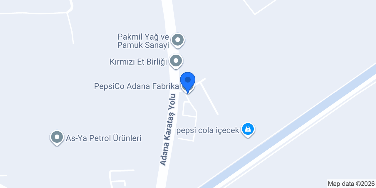 PepsiCo Adana Fabrika konumu