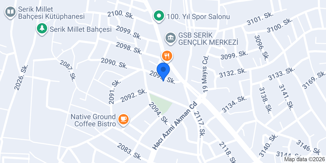 Serik İtfaiye Gruplar Amirliği konumu