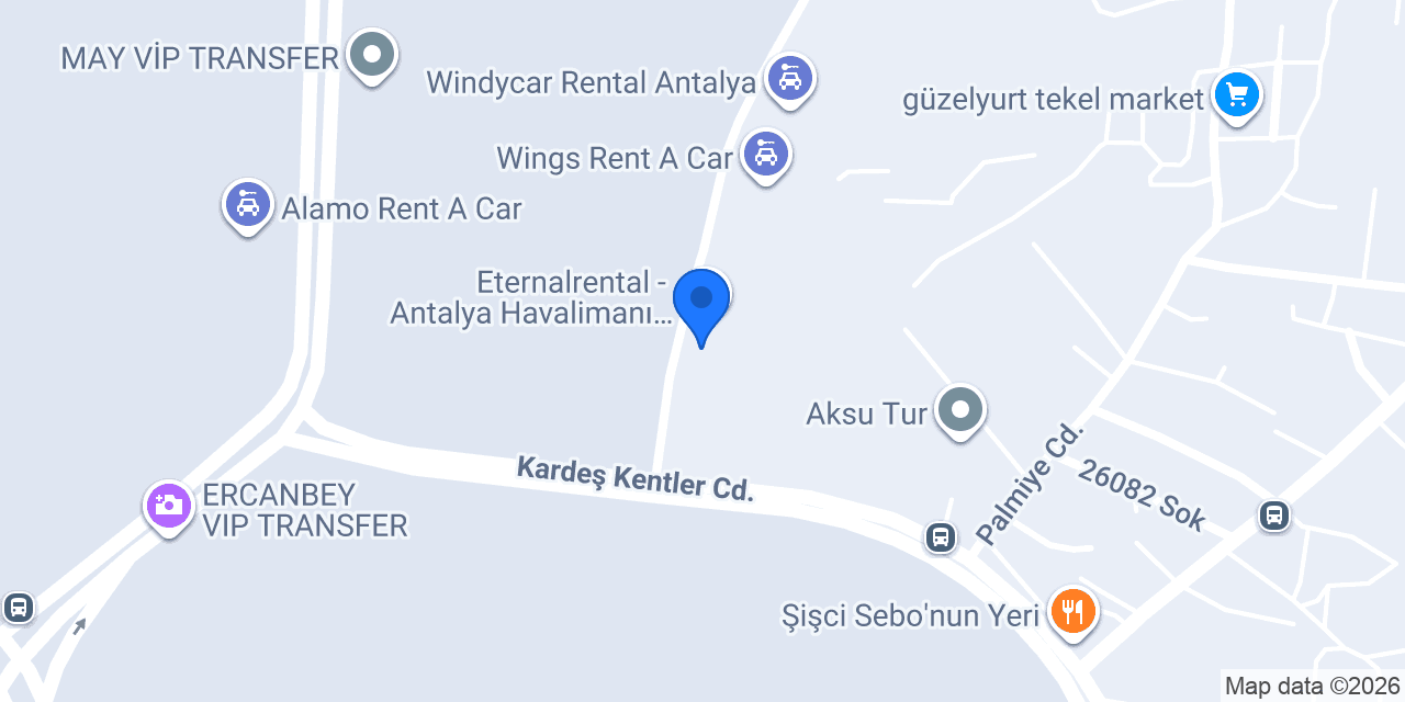 CHAMP Rent a Car konumu