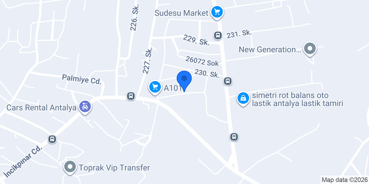 Yavuz Oto Servis konumu
