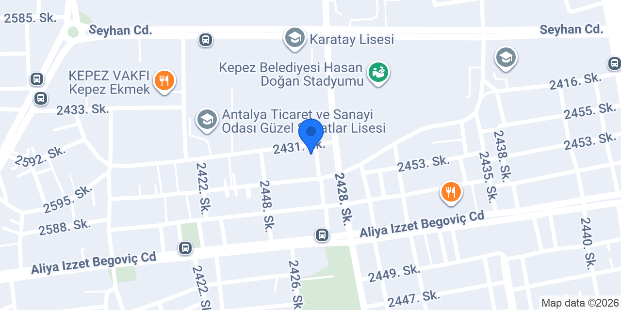 Ispartalı Çam Restaurant konumu