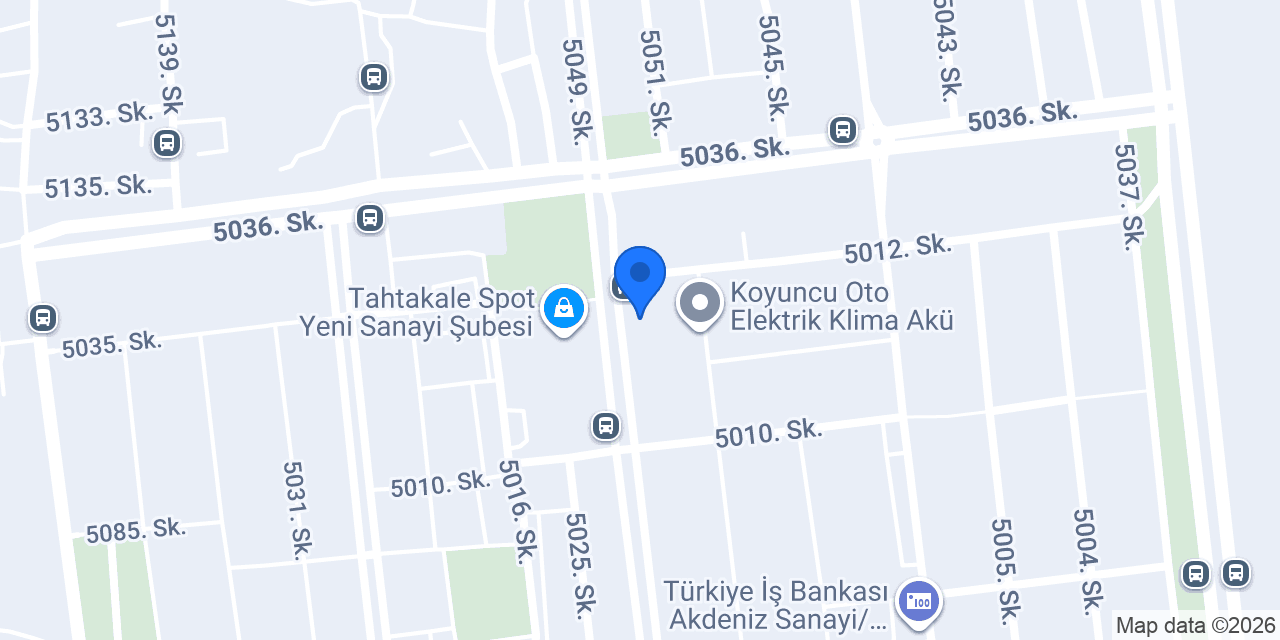 Aras Kargo Akdeniz Sanayi Şubesi konumu