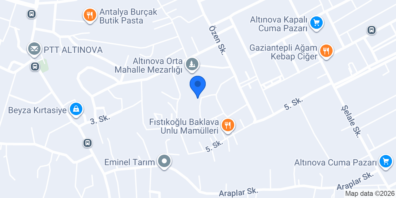 Pasta Antalya Hatice konumu