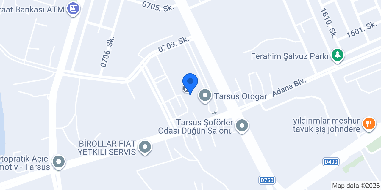 TARSUS VANGÖLÜ TURİZM konumu