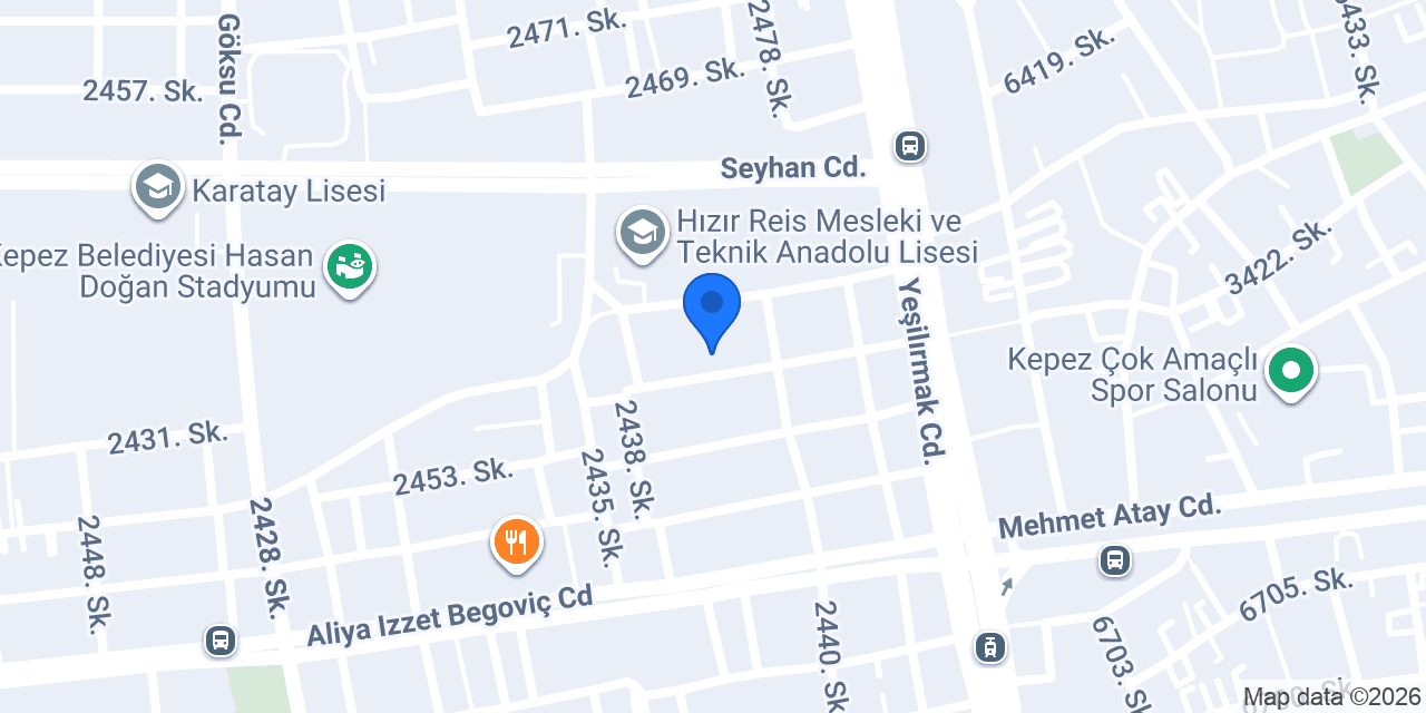 Kepez Kuru temizleme konumu