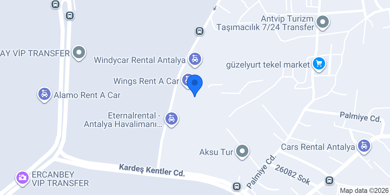 Sky Rent A Car konumu