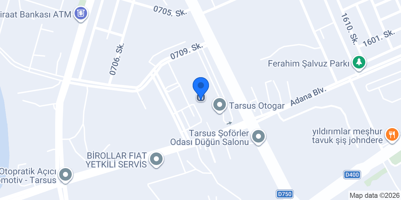 Kamil Koç Tarsus konumu