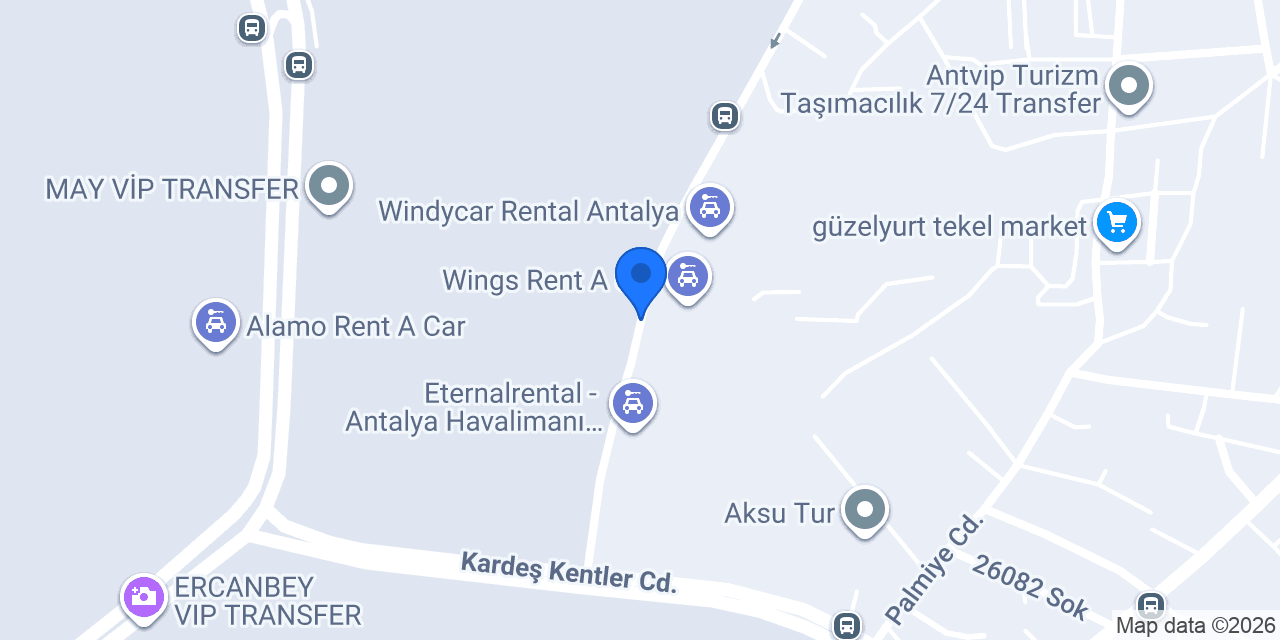 Right Cars Antalya konumu