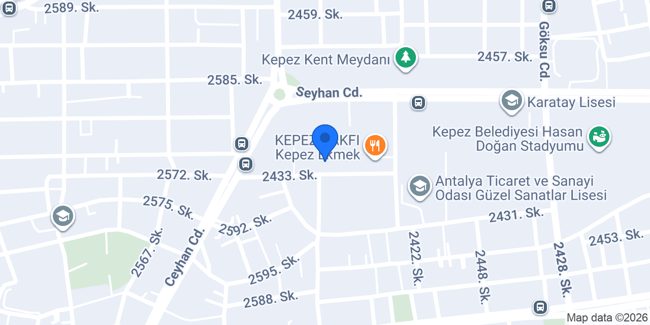 Kepez Sağlıklı Hayat Merkezi konumu