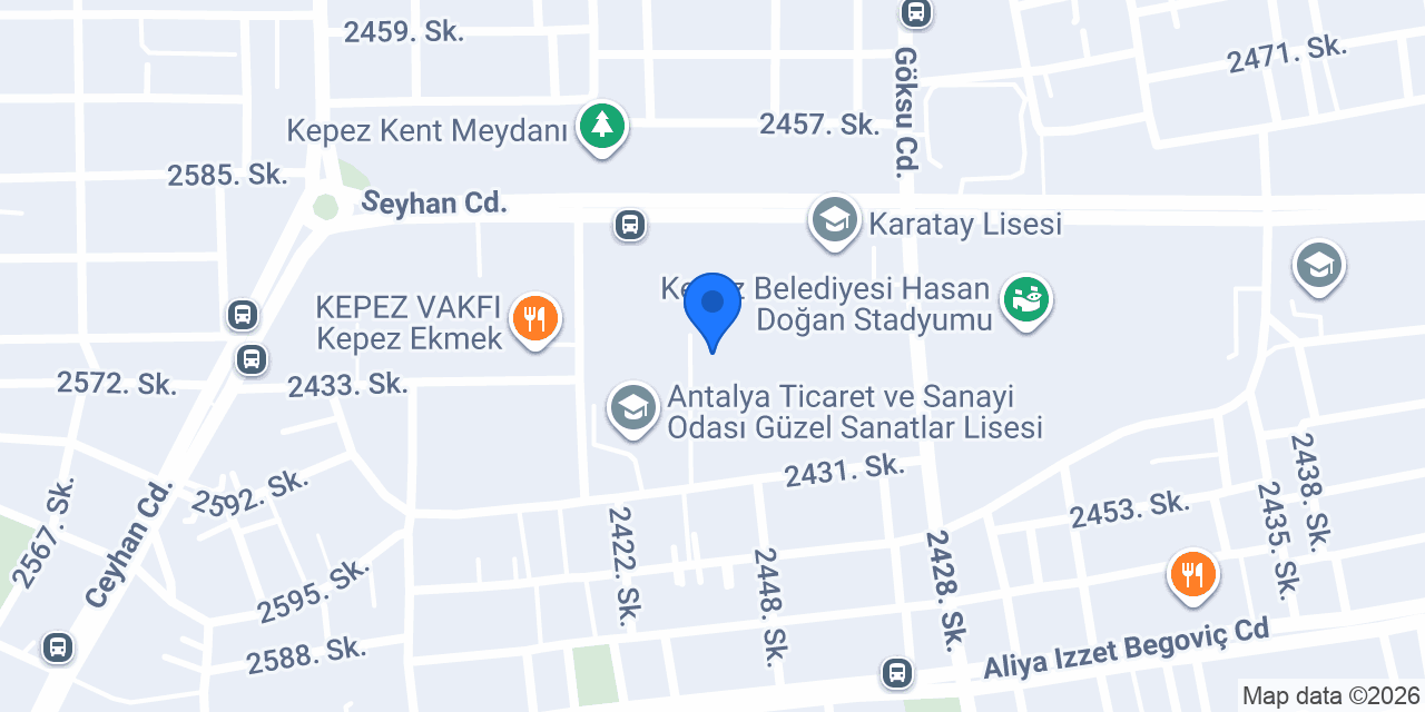 KEPEZ MESLEKİ VE TEKNİK ANADOLU LİSESİ konumu