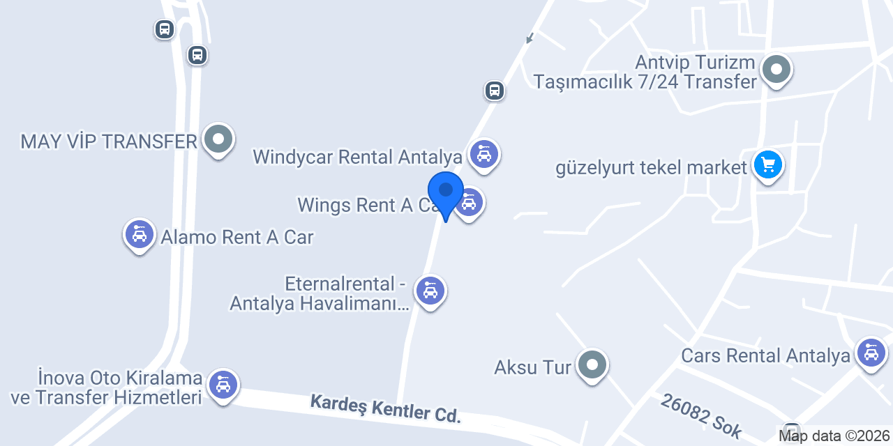 Way Rent A Car konumu
