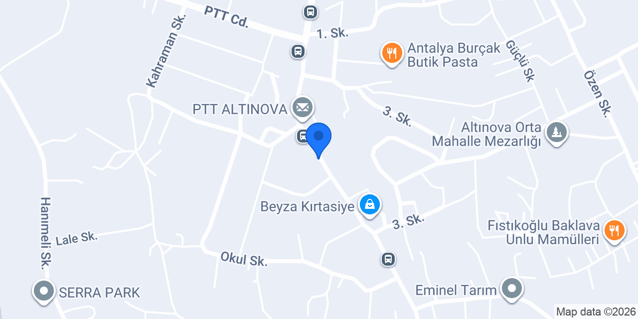Altınova Cafe konumu