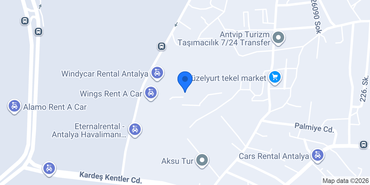 Lidya VİP Transfer konumu