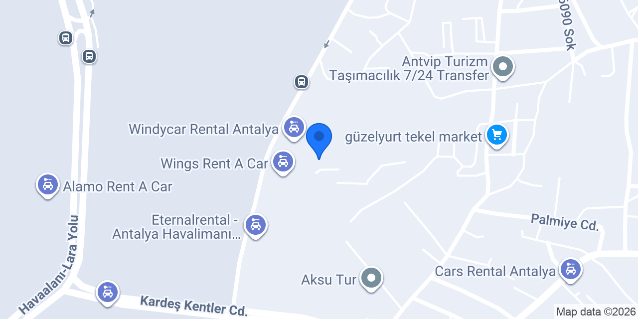 TURKISH RENT A CAR konumu