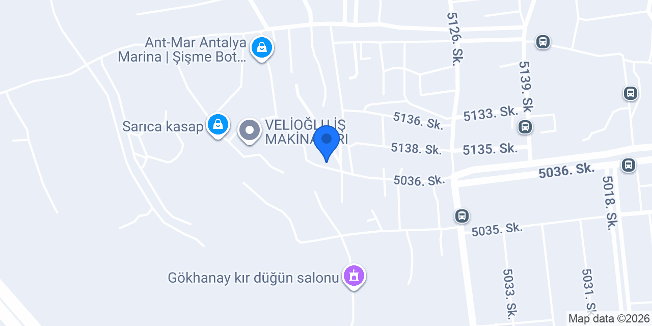 İzocam Antalya Depo konumu