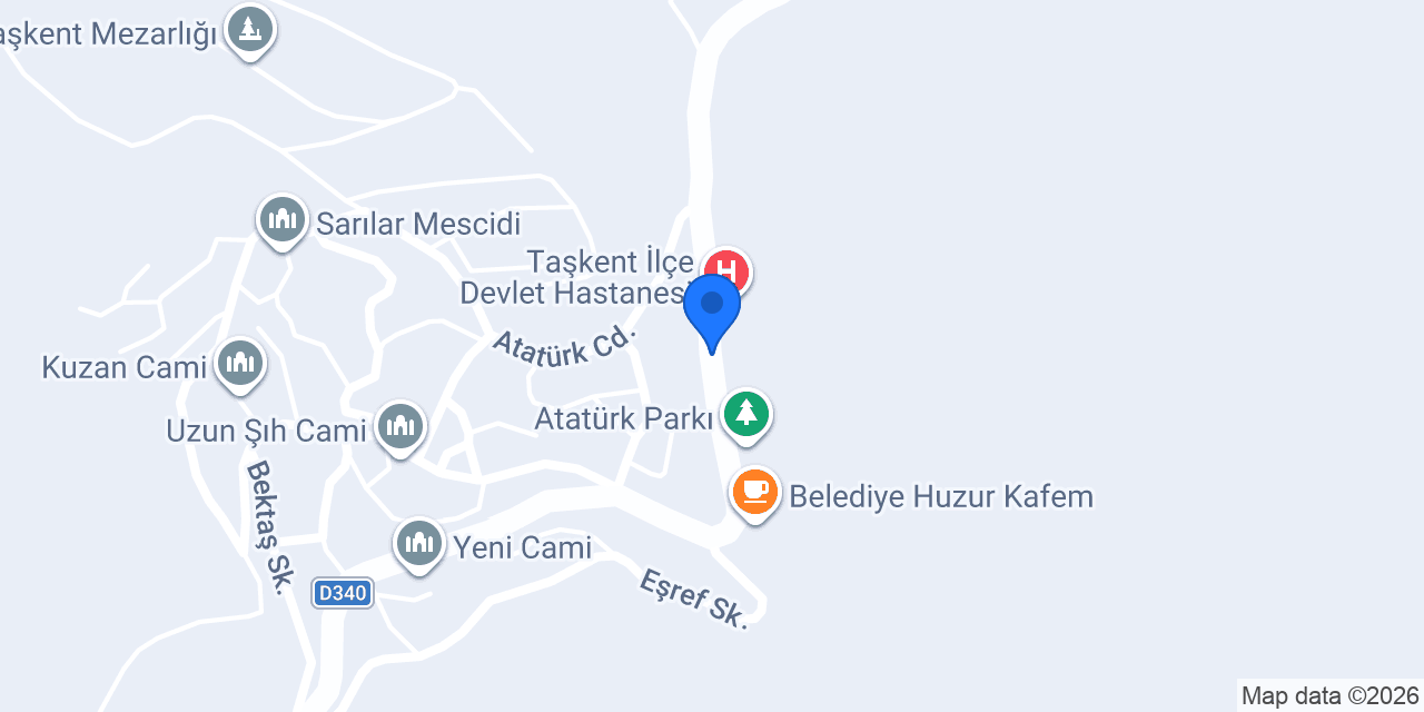 Ziraat Bankası Taşkent/Konya Şubesi konumu