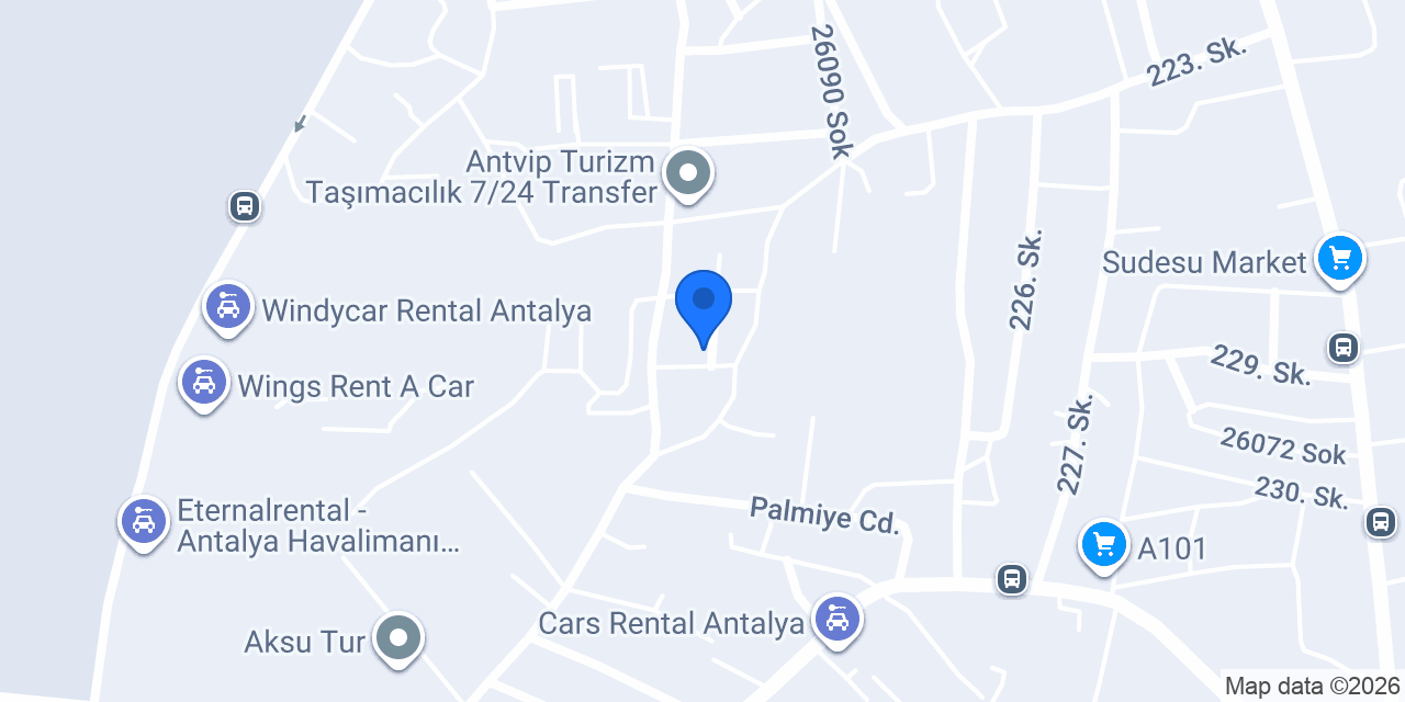 Flyinn Transfer Antalya konumu