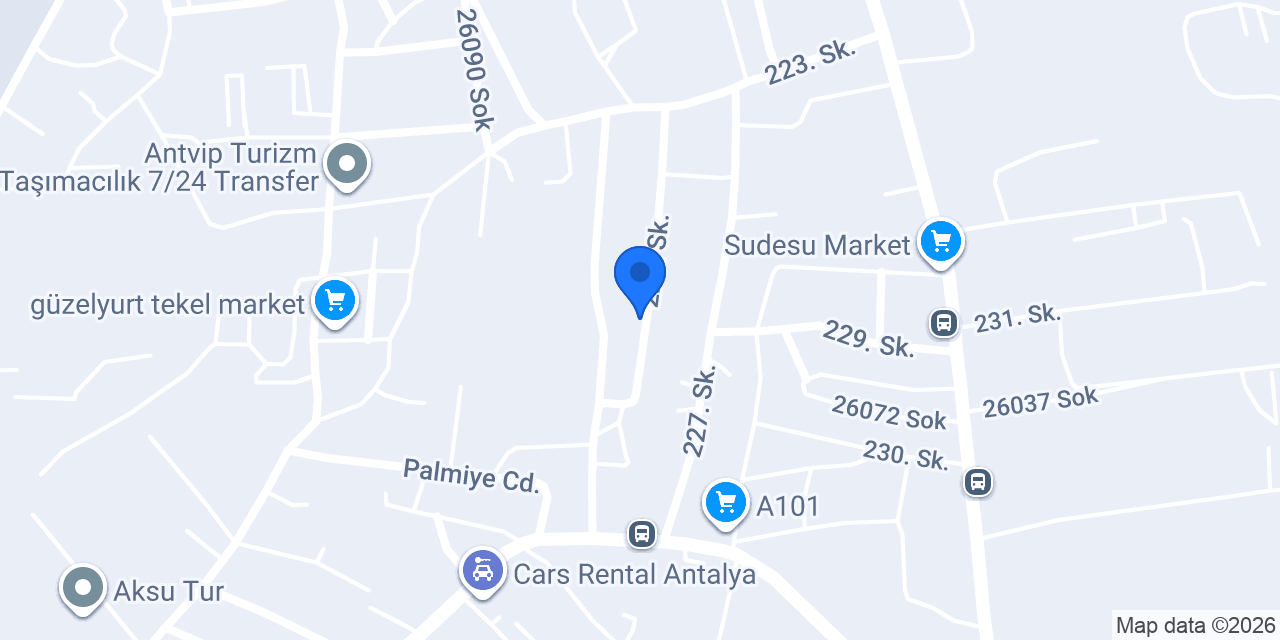 Mate Rent a Car konumu
