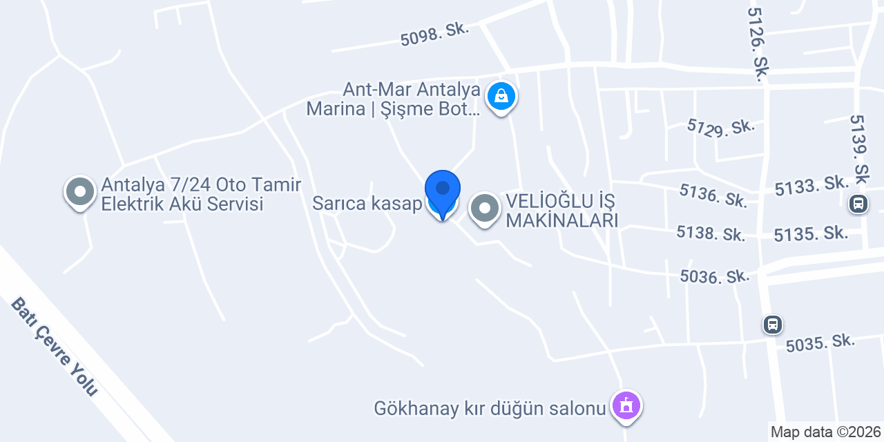 Sarıca kasap konumu