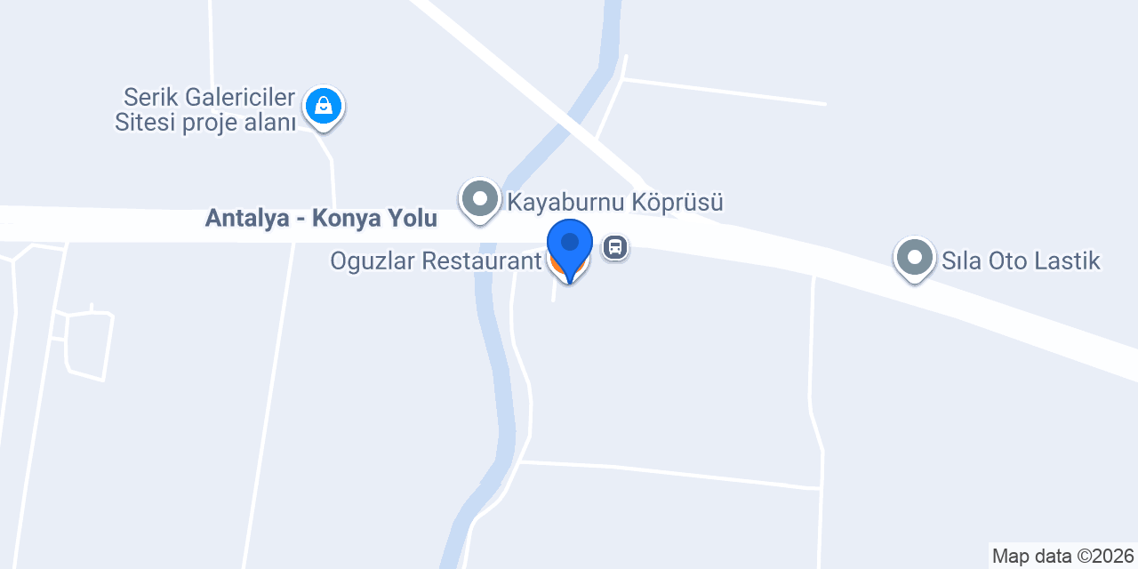 Oguzlar Restaurant konumu