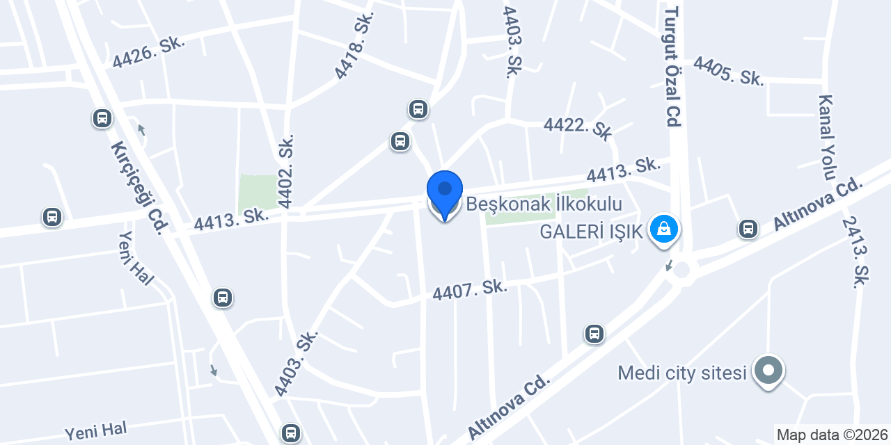 Beşkonak İlkokulu konumu