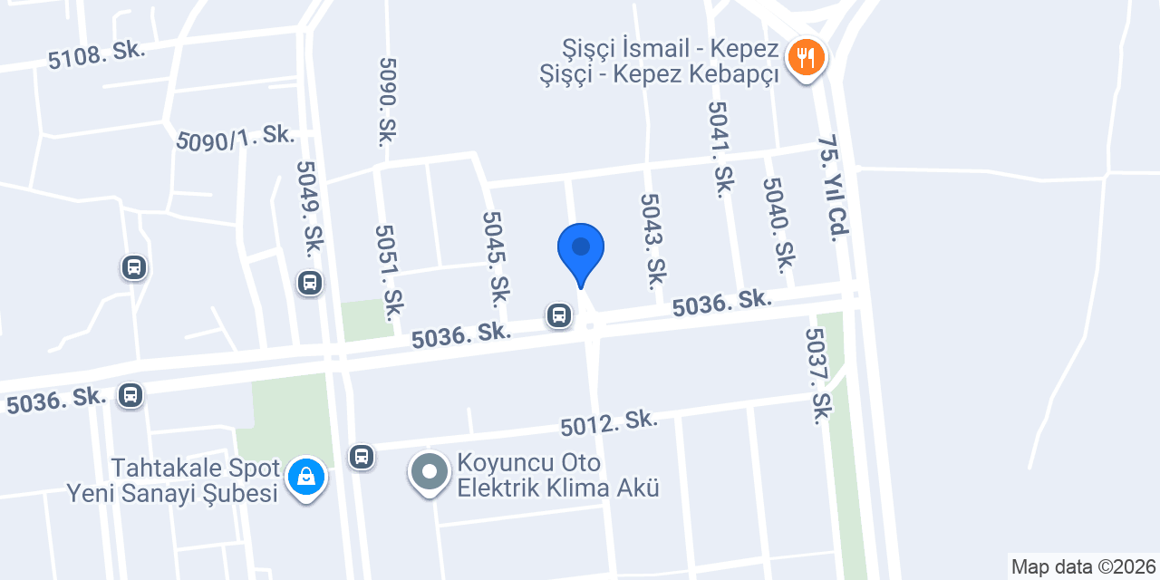 Akdeniz sanayi taksi konumu