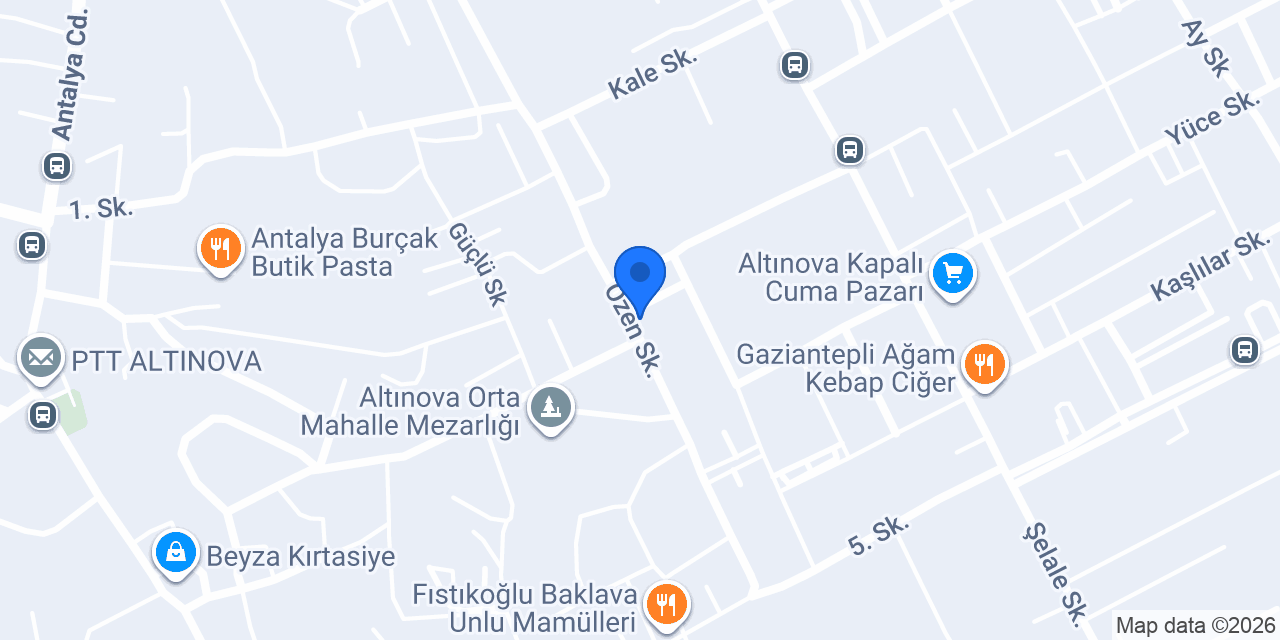 Cevher Gıda konumu