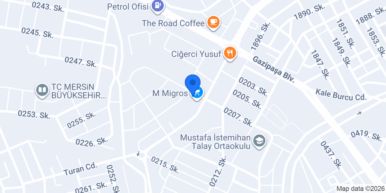 TOPRAK İNŞAAT TARSUS OFİS konumu
