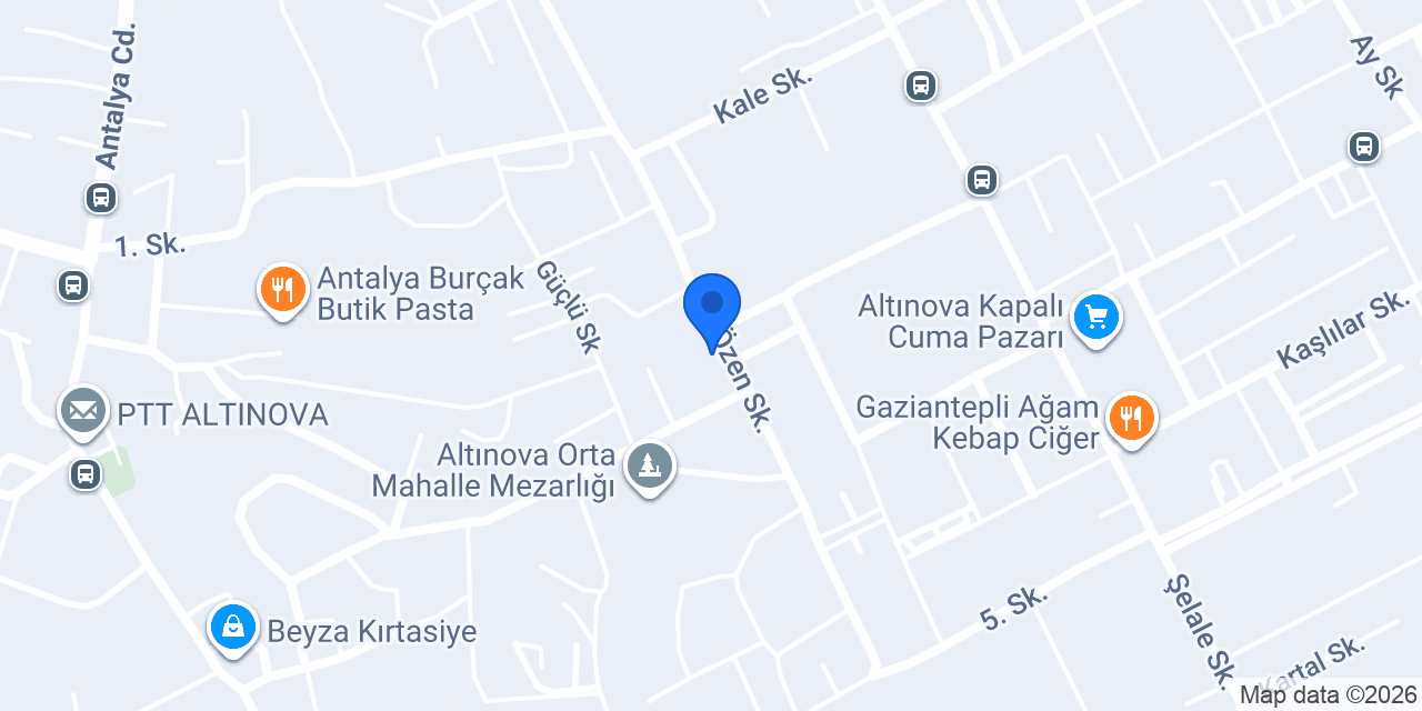 Özmutlu Büfe konumu