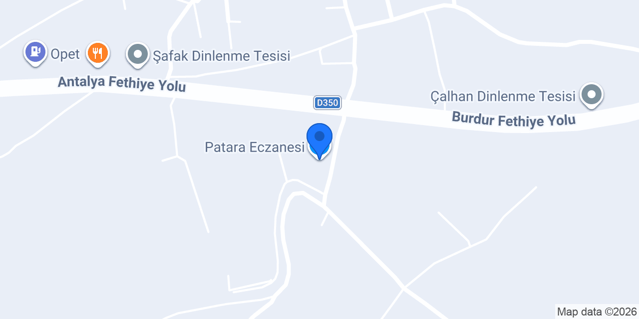 Patara Eczanesi konumu