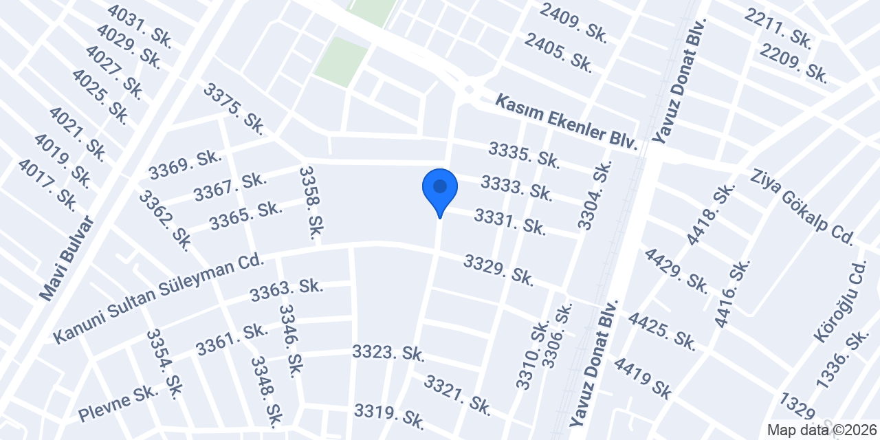100. Yıl Manavı konumu