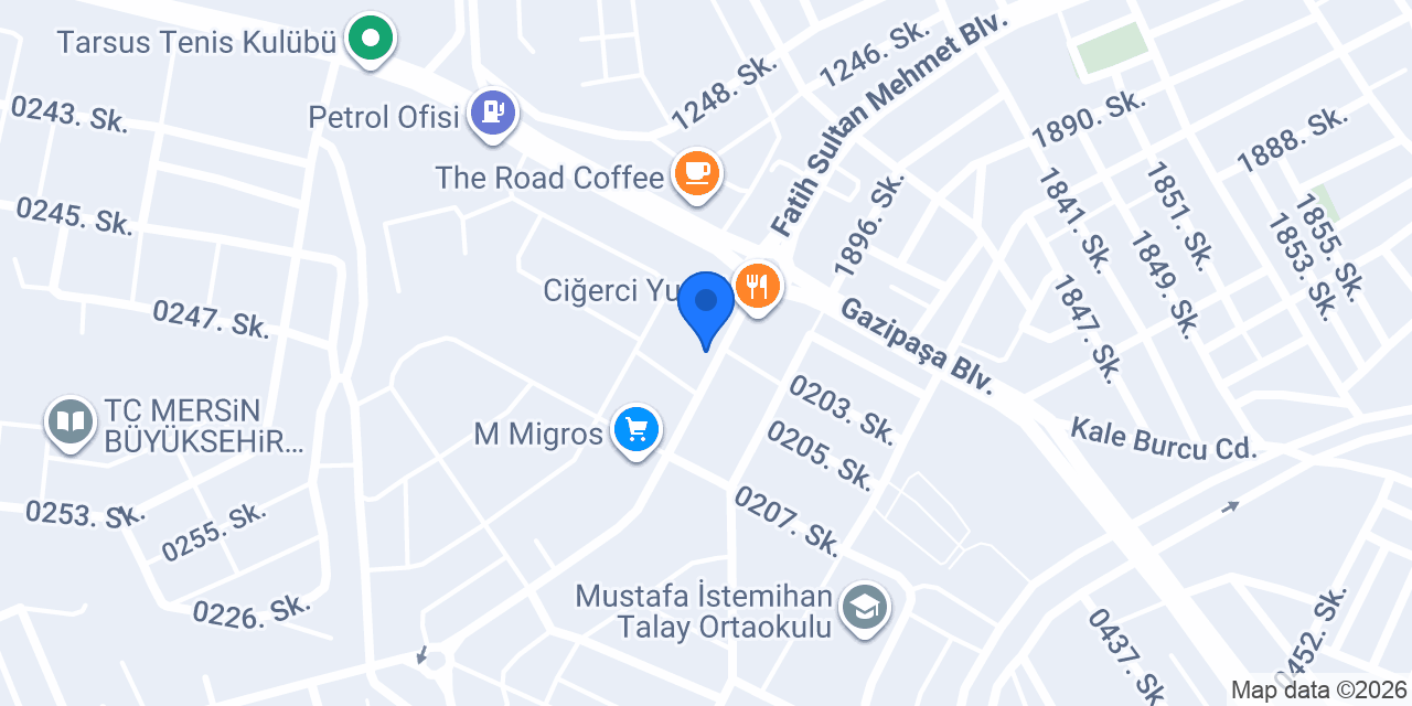 Teksos Döner Tarsus konumu