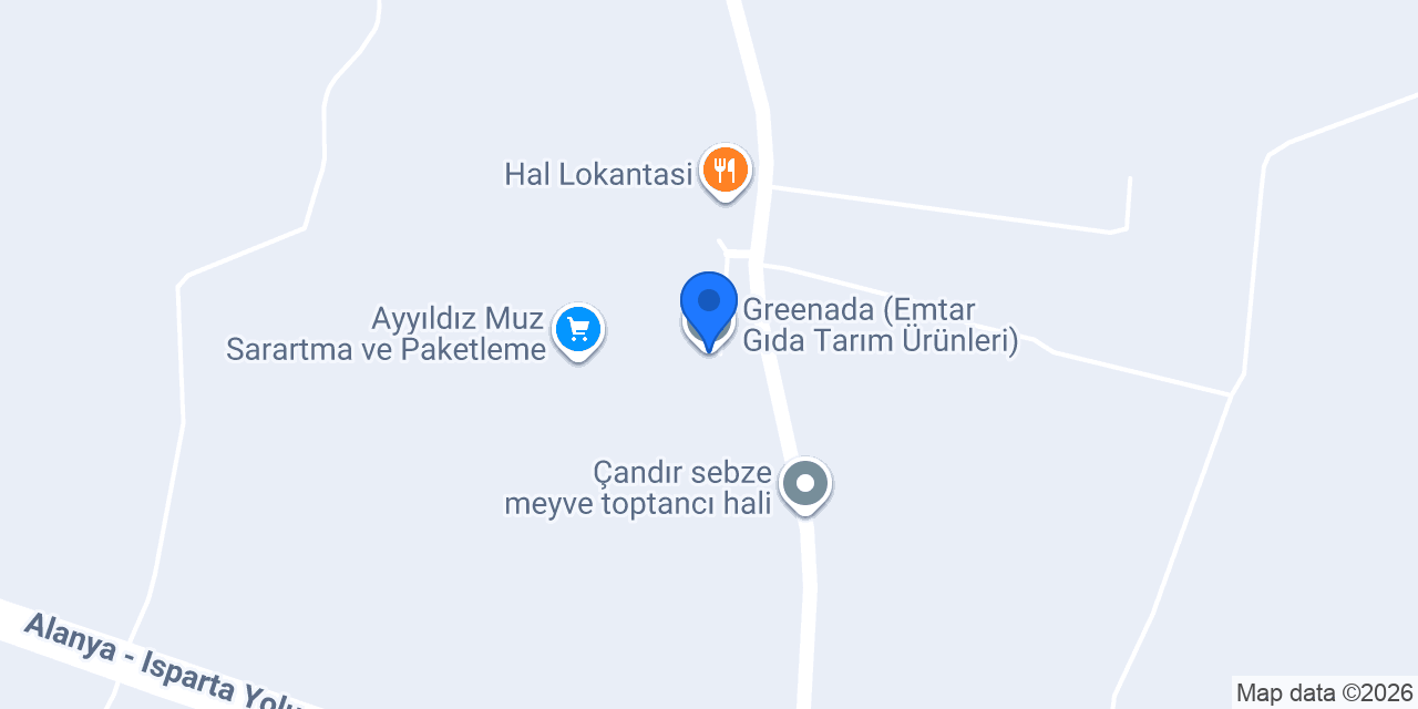 Greenada (Emtar Gıda Tarım Ürünleri) konumu