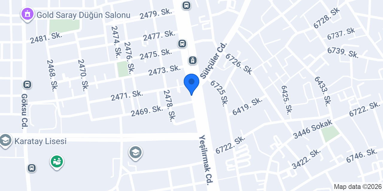 TEZ YAPI MARKET Merkez Şube konumu