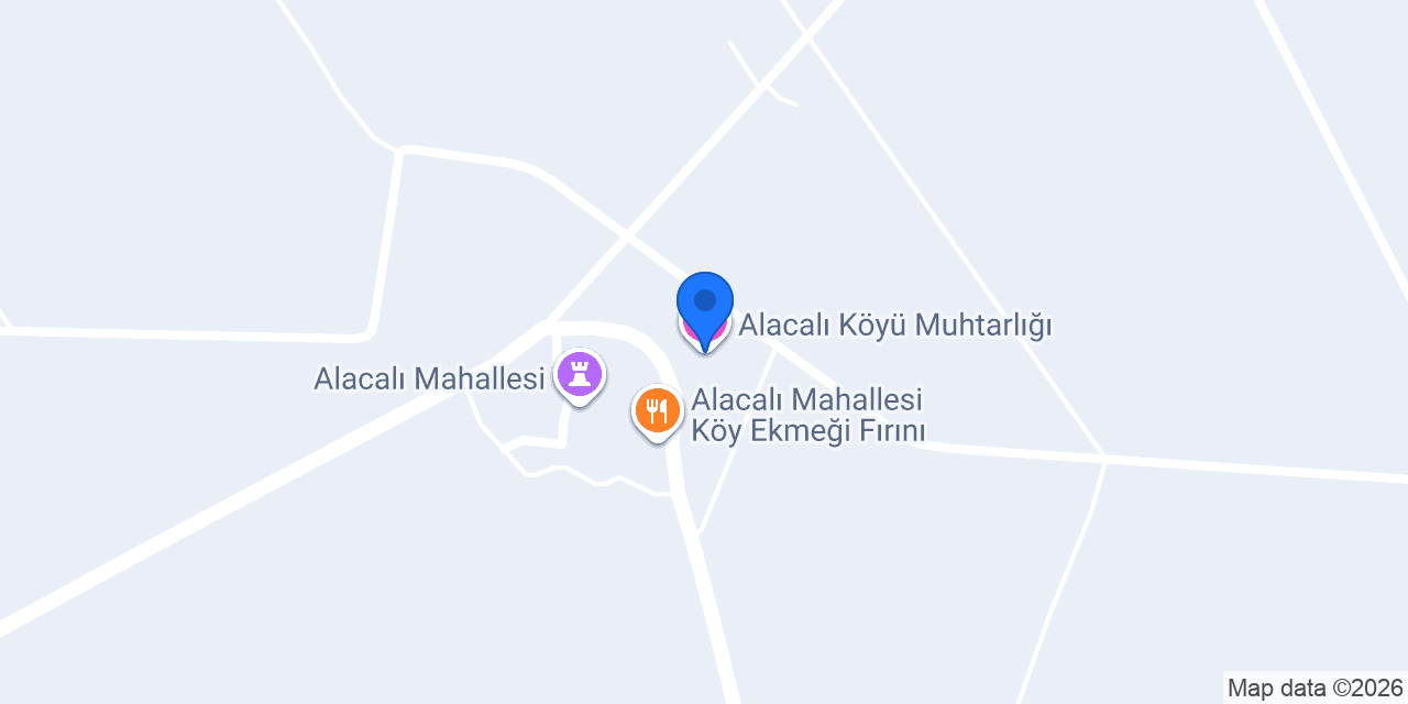Alacalı Köyü Muhtarlığı konumu