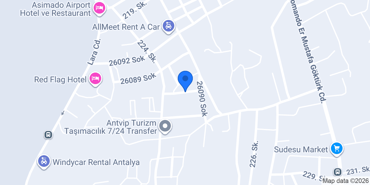 Çoklar Turizm Antalya konumu