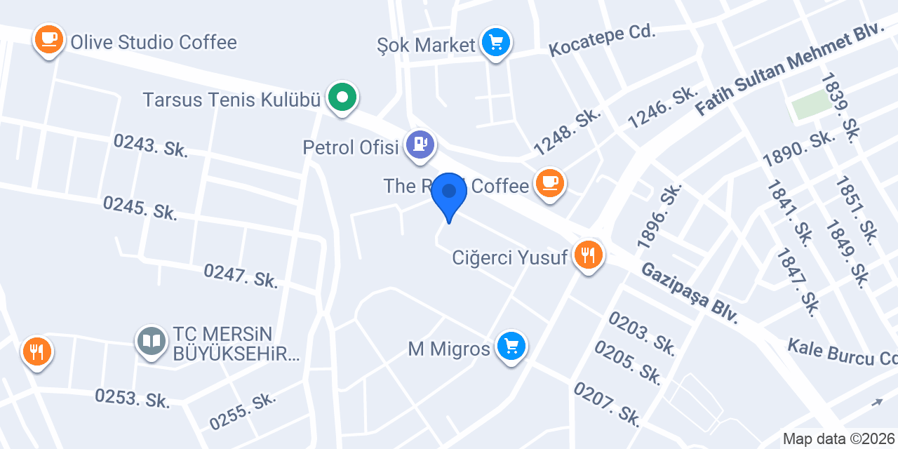 Tarsus Doktor Özkan Akademi konumu